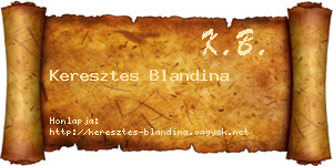 Keresztes Blandina névjegykártya